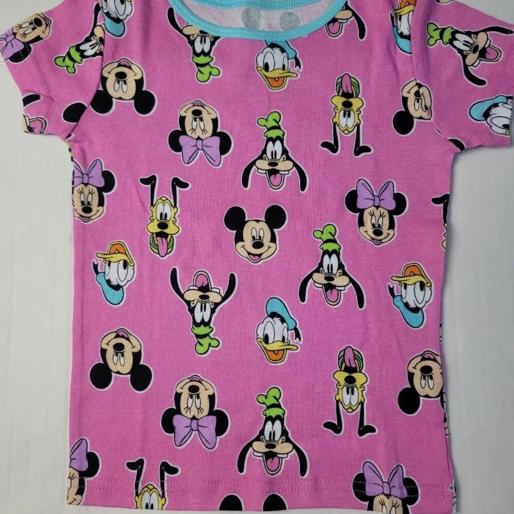 Disney Mickey & Minnie Mouse Pajama Bundle Kids Sleepwear Set Lot 2 Sets